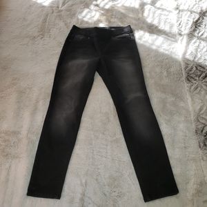 Gloria Vanderbilt Distressed Black Jeans